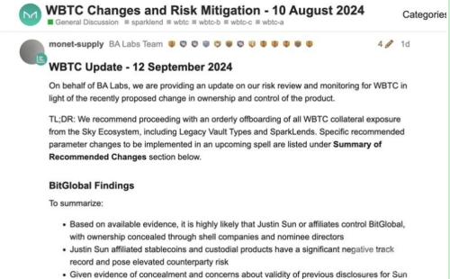 Maker DAO宣布抛弃WBTC WBTC单月流出9600万美元 WBTC的信任危机持续